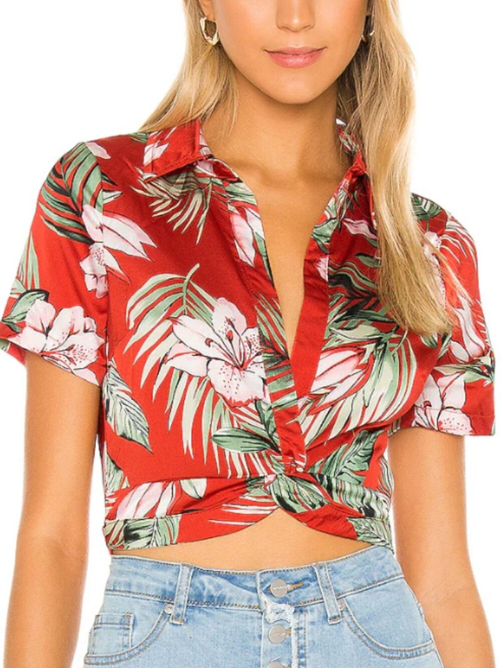 superdown Jenela Twist Front Shirt